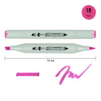 Маркер спиртовой Brush SA-18 фуксия Santi (390898)