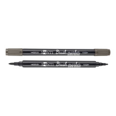 Маркер акварельний Brush Marker SWB-31 сіро-коричневий двосторонній Santi (391087)