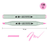 Маркер спиртовой Brush SA-138 светло-розовый Santi (390899)