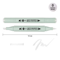 Маркер спиртовой Brush SA-0 бесцветный блендер Santi (390990)