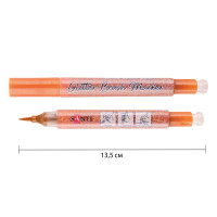 Маркер акварельный Glitter Brush кисть 14 бронзовый Santi (390763)