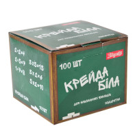 Мел белый 10х10мм 100 шт. квадратный код: 400063