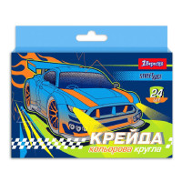 Мел цветной 1Вересня квадратный 24 шт. Street race (400416)