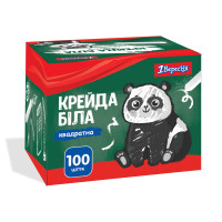 Мел белый 1Вересня квадратный 100 шт. Zoo Land (400376)