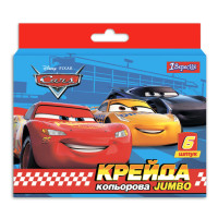 Мел 1Вересня цветной JUMBO 6 шт. "Cars" код: 400408