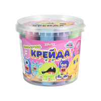Крейда Велика кругла 16 штук Strateg різнокольорова (50138)