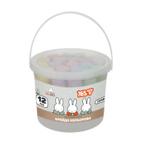Крейда кольорова Yes Miffy JUMBO 12 шт у відрі (400566)