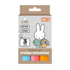 Крейда кольорова Yes Miffy, 3 штук, JUMBO (400568)