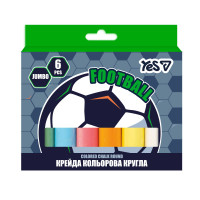 Крейда кольорова Yes Football 6 штук JUMBO (400569)