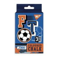 Мел цветной YES Football JUMBO 3 шт (400383)