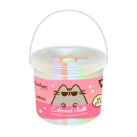 Мел цветной 16 шт. JUMBO в ведре Pusheen YES (400479)