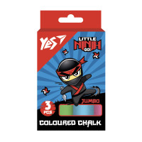 Мел цветной Ninja 3 шт JUMBO YES (400492)
