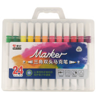 Набор скетч-маркеров 24 шт. для рисования двусторонних Aihao sketchmarker код: PM515-24