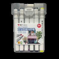 Набор скетч-маркеров 24 шт. для рисования двусторонних Aihao sketchmarker (PM554-24)