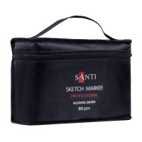 Набор скетч-маркеров SANTI Professional в сумке на спиртовой основе 80 шт (390601)