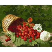 Картина по номерам Корзина с клубникой ©William Hammer 40х50 Идейка (KHO5662)