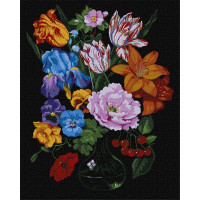 Картина по номерам Букет с вишнями ©kovtun_olga_art 40х50 Идейка (KHO3221)