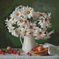 Алмазная мозаика Ромашковая красота 40х40 Идейка (AMO7331)
