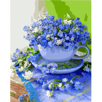 Набір картина за номерами Букет незабудок 40 * 50 см SANTI (953921)