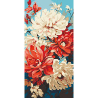 Картина за номерами Натюрморт Жоржини 40х80 см Art Craft (13070-AC)