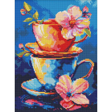 Алмазна мозаїка Таємниця чаювання 30x40см Ідейка (AMO8147)