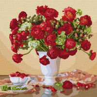 Картина по номерам Багряный букет (big) ©Ira Volkova 50х50 Идейка (KHO13109)