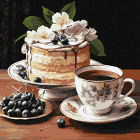 Картина за номерами Фруктова солодкість art_selena_ua 40х40 Ідейка (KHO5681)
