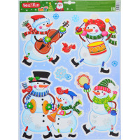 Наклейки Yes Fun новогодние для окон лазерные (41*29 см) код: 801087