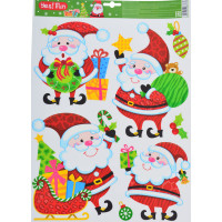 Наклейки Yes Fun новогодние для окон лазерные (41*29 см) код: 801095