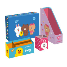Настільний органайзер в наборі YES Line Friends картонний 4 предмети (450104)