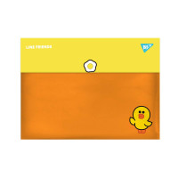 Папка-конверт YES А4 на кнопке Line Friends (492081)