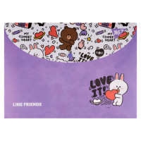 Папка конверт А4 на кнопці Line Friends YES (492193)