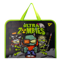Папка-портфель Yes на молнии с тканевыми ручками Zombie (491787)
