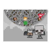 Папка конверт на кнопці Minecraft B7 YES (492262)