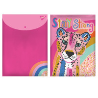 Папка-конверт YES на кнопці А4 Pink Panther (491881)