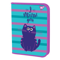 Папка для зошитів YES пластикова на блискавці В5 Kittycon (491959)