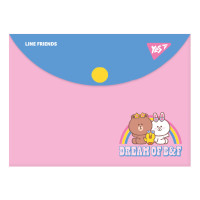 Папка конверт на кнопці Line Friends B7 YES (492264)