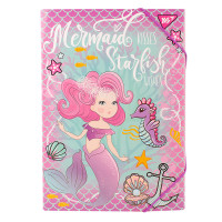 Папка для труда YES картонная A4 "Mermaid" код:491909
