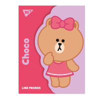 Папка-органайзер YES А4 с клапаном на липучке Line Friends. Choco (492110)