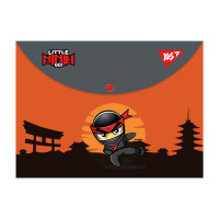 Папка конверт на кнопці Ninja помаранчево сірий B7 YES (492265)