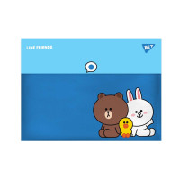 Папка-конверт YES A4 на кнопке Line Friends (492080)