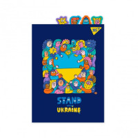 Папка-куточок YES А4 з фігурними роздільниками Stand with Ukraine! (492182)