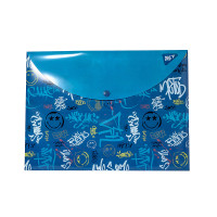Папка-конверт на кнопці А4 SmileyWorld Pattern Yes (491630)
