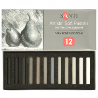 Пастель суха художня Santi Grey Tones 12 кольорів: 353698
