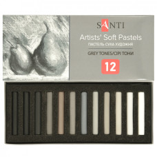 Пастель суха художня Santi Grey Tones 12 кольорів: 353698