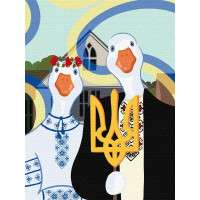 Картина за номерами патріотична Українська готика ©arts.sspace 30х40 Ідейка (KHO4372)