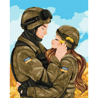 Картина по номерам патриотическая Любовь победит ©krizhanskaya 40х50 Идейка (KHO2614)