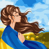 Картина за номерами Серденько України ©krizhanskaya KHO2592 Ідейка (KHO2592)