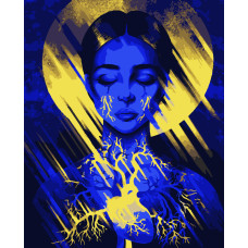 Картини за номерами "Серце України pollypop92" 50*60 см (PNХ5639)