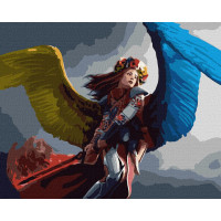 Картина за номерами патриотична Український поцілунок 40x50 см Ідейка (KHO4876)